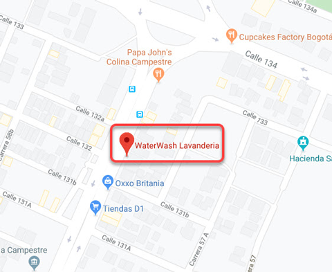 Lavanderia Waterwash Ubicacion